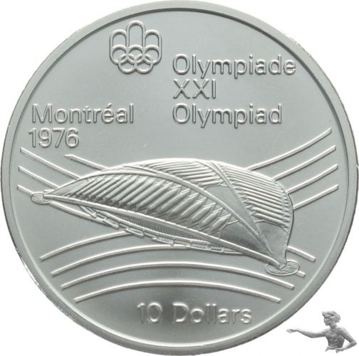 Kanada 10 Dollars 1976 Olympiade Silber